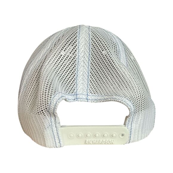 Richardson 112P Captain Donnie Harris Fishing Guide Hat Blue Mesh Trucker Cap - Picture 5 of 5